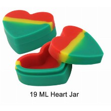 19 Ml Silicone Heart Jar