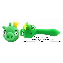 4.5 Inch Angry Pigs Silicone Hand Pipe