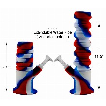 7 Inch And 11.5 Inch Extendable Silicone Water Pipe