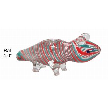 4.0 Inch Rat Glass Hand Pipe