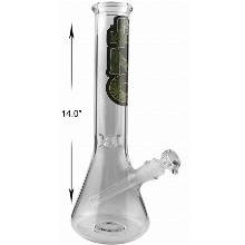 14 Inch Green 420 Beaker Water Pipe