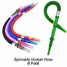 6 Foot Spinnable Hookah Hose