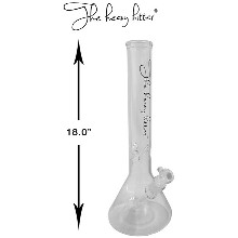 18 Inch Clear The Heavy Hitter Beaker Water Pipe