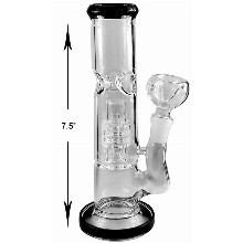 7.5 Inch Black Straight Shooter Dab Rig