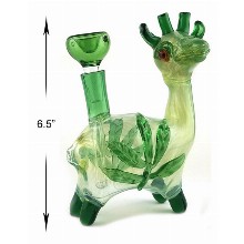 6.5 Inch Green Lama Water Pipe