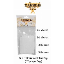 Rosin Tech Filters Bag 3 Inchx 6 Inch 12pcs