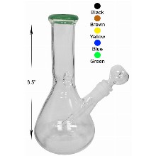 8.5 Inch Clear Beaker Water Pipe