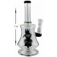 11 Inch Black Eye Perc Water Pipe