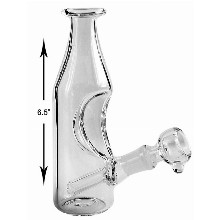 6.5 Inch Clear Bottle Water Pipe