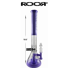 18 Inch Purple Roor Perc Beaker Water Pipe