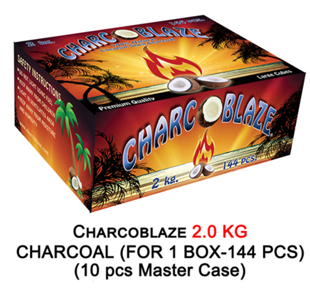 Charcoblaze 2.0 Kg Charcoal 144 Pcs.