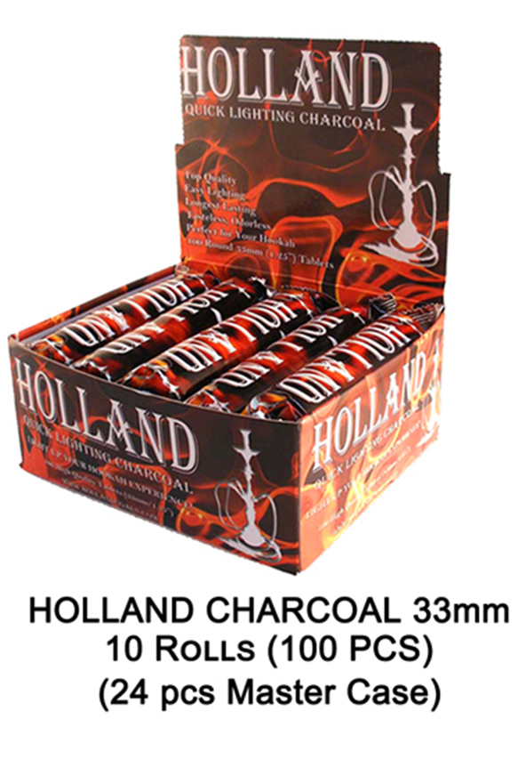 Holland Charcoal 33mm 10 Rolls 100 Pcs