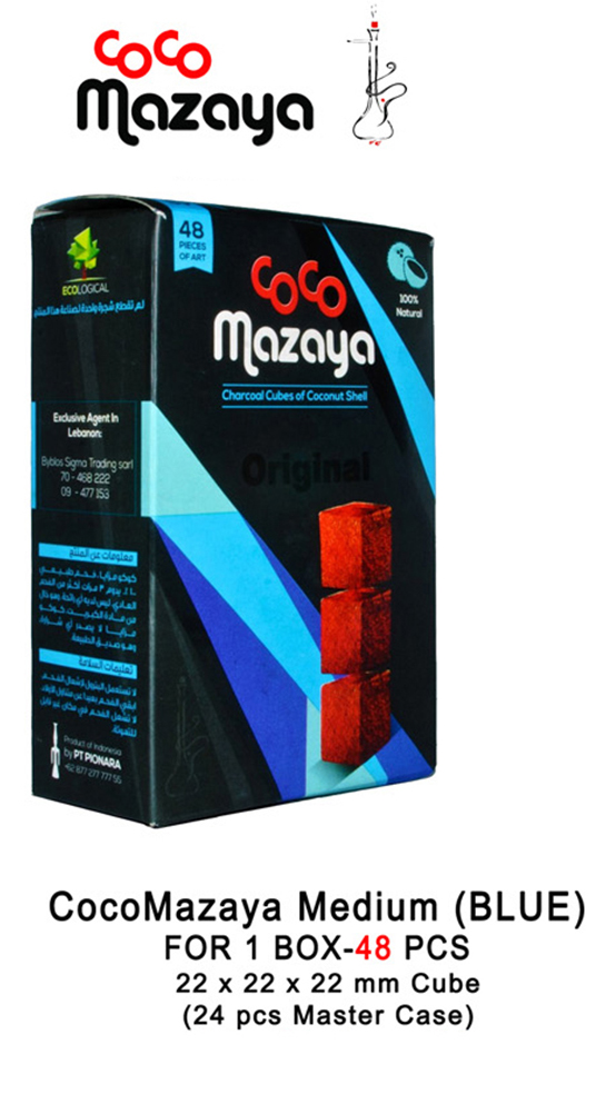 Cocomazaya Medium Blue 1 Box 48pcs 22mm