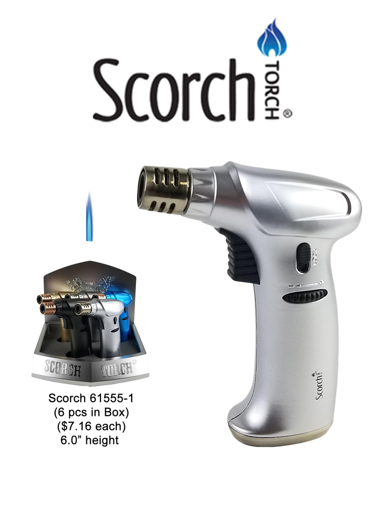 6.0 Inch Scorch Torch With Adjustable Flame And Safety Lock