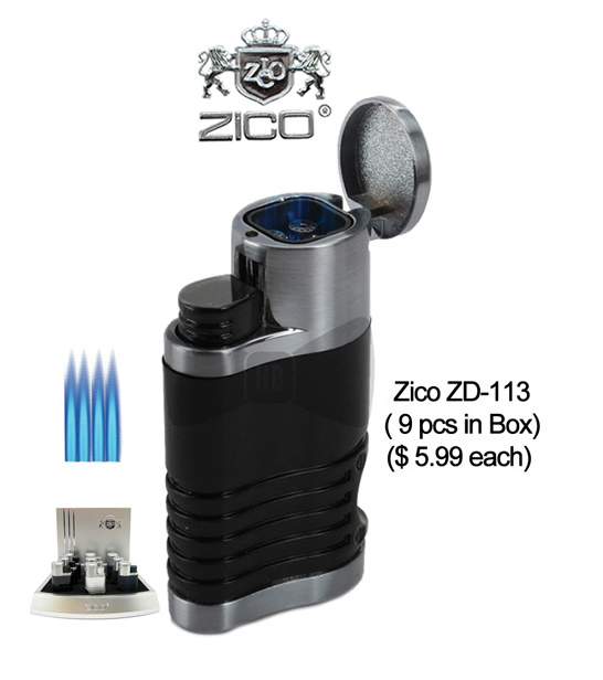 Zico Zd 113 Quad Flames Torch Lighter