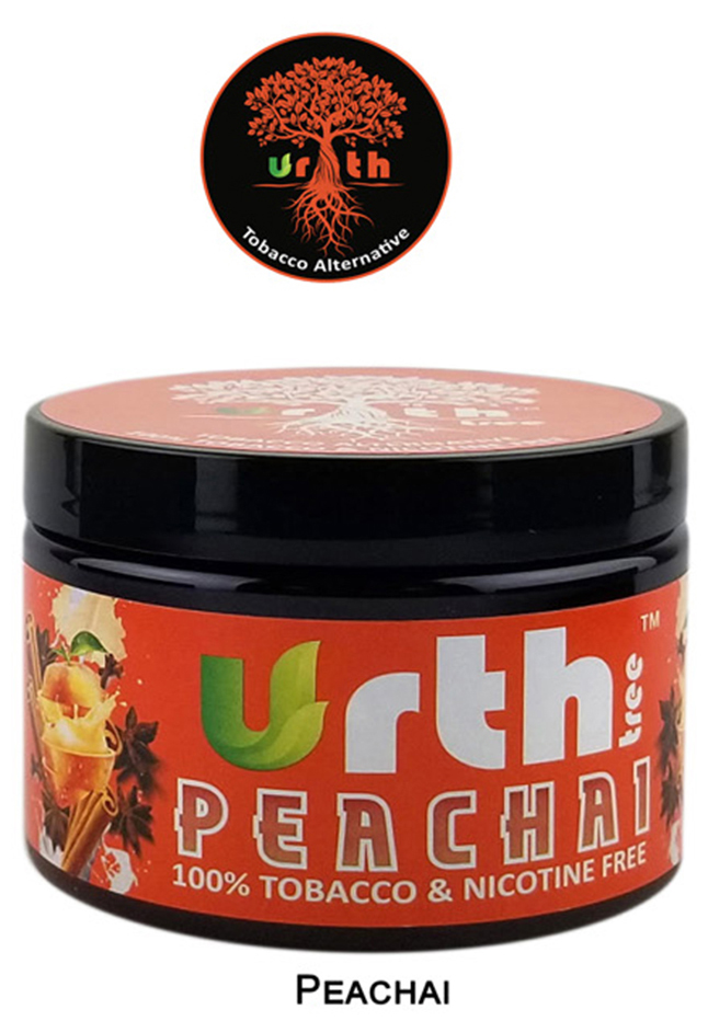 Urth Tree Hookah Tobacco Peachai 100 percent  Tobacco And Nicotine Free