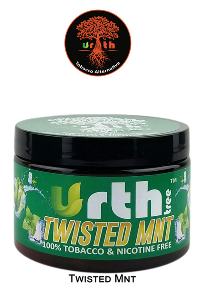 Urth Tree Hookah Tobacco Twisted Mint 100 percent  Tobacco And Nicotine Free