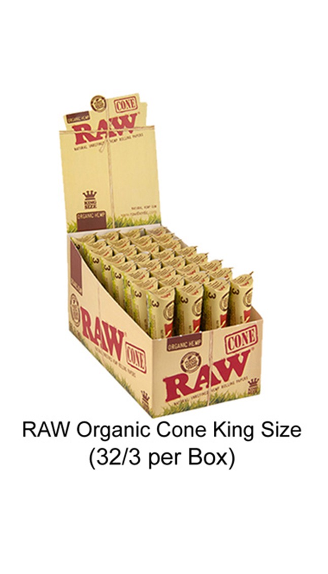 Raw Organic Cone King Size