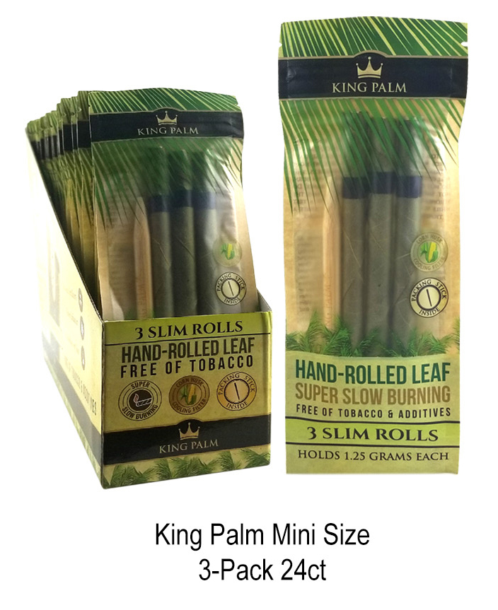 King Palm 3 Slim Rolls