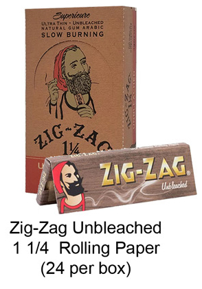 Zig Zag Unbleached 1 1 & 4 Rolling Paper