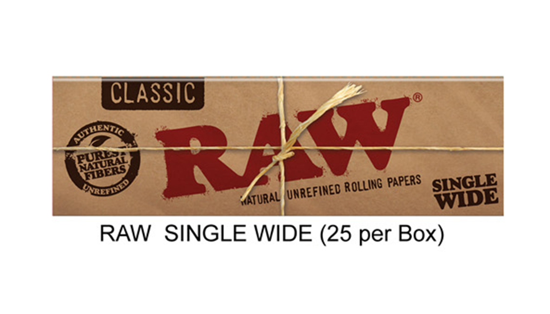 Raw Single Wide Paper