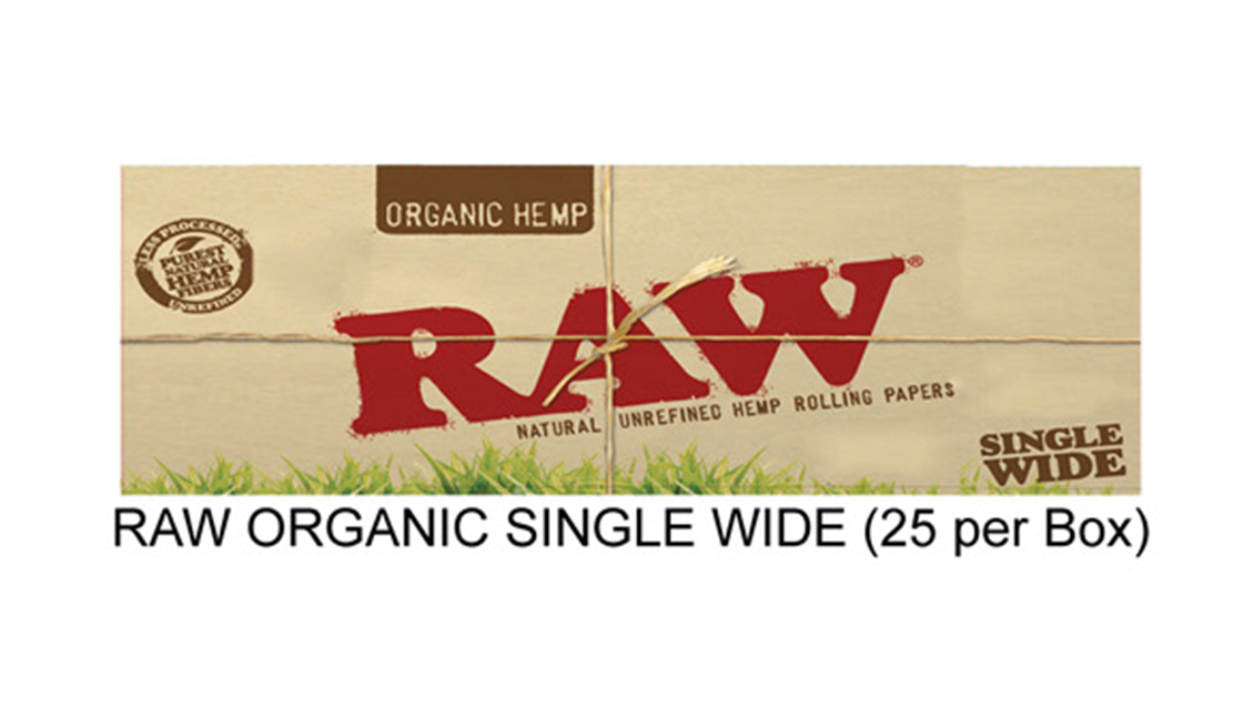 Raw Organic Single Wide Paper