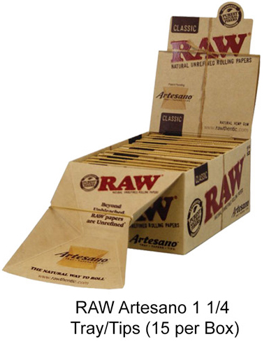 Raw Artesano 1 1 & 4 Tray & tips