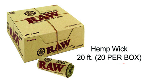 Raw Hemp Wick 20 Ft