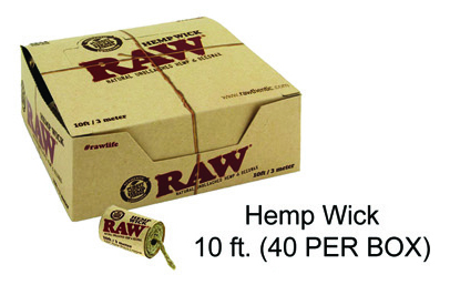 Raw Hemp Wick 10 Ft