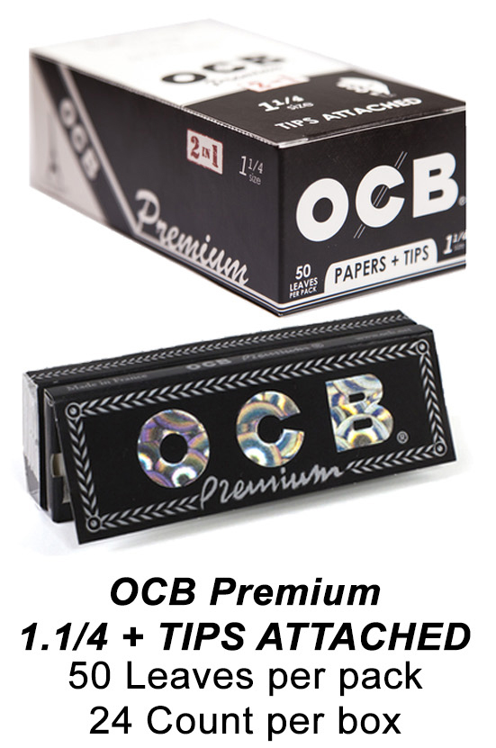 OCB Premium 1 1 & 4 Tips Attached