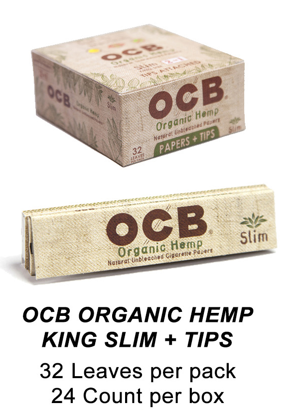 OCB Organic Hemp King Slim Tips