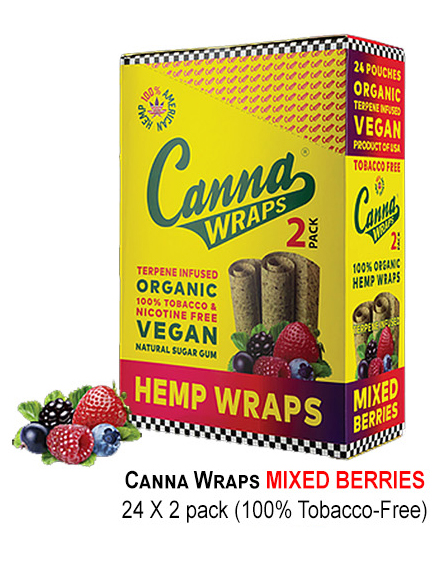 Canna Hemp Wraps Mixed Berries