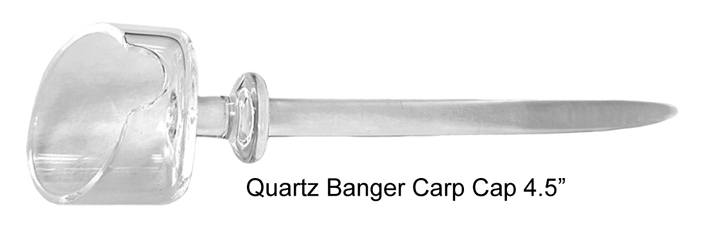 4.5 Inch Quartz Banger Carp Cap