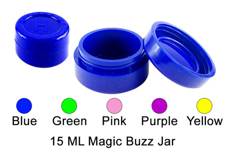 15 Ml Silicone Magic Buzz Jar Blue Color