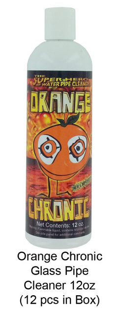 Orange Chronic Glass Pipe Cleaner 12oz