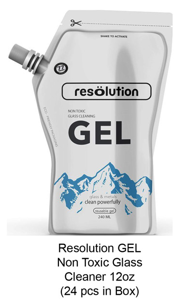 Resolution Non toxic Glass Cleaning Gel 12oz