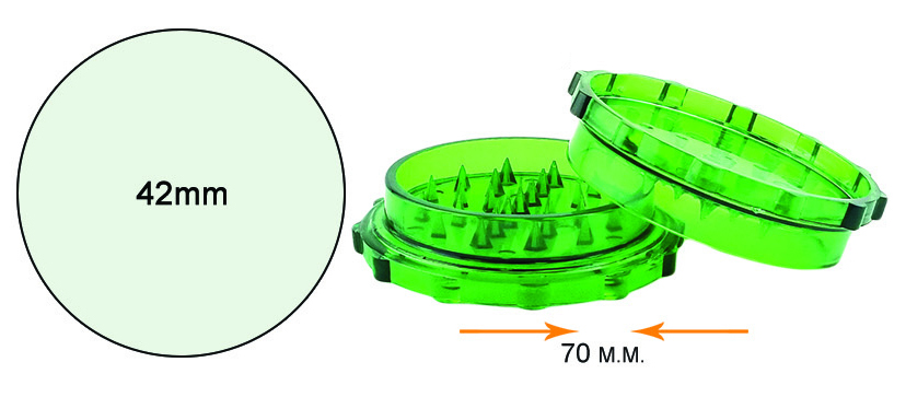 42mm Big Plastic Grinder