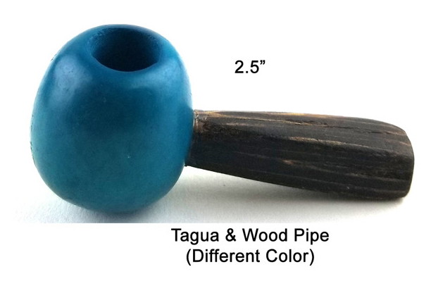 2.5 Inch Tagua And Wood Pipe