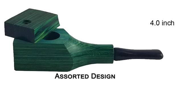 4 Inch Dark Green Small Pipe