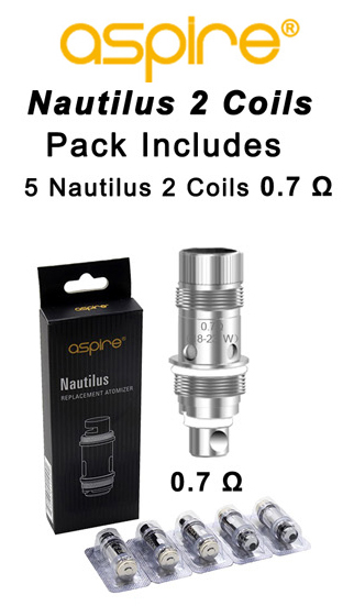 Nautilus 2 Coils 0.7 Ohm