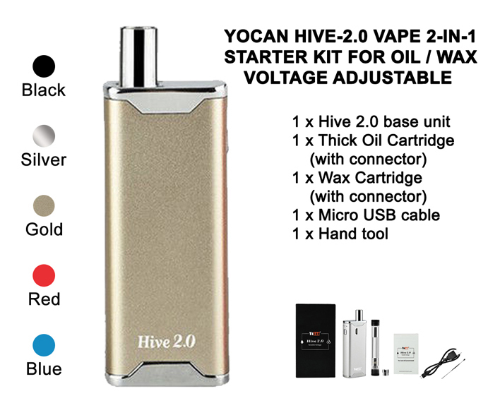 Yocan Hive 2.0 Vape 2 in 1 Starter Kit