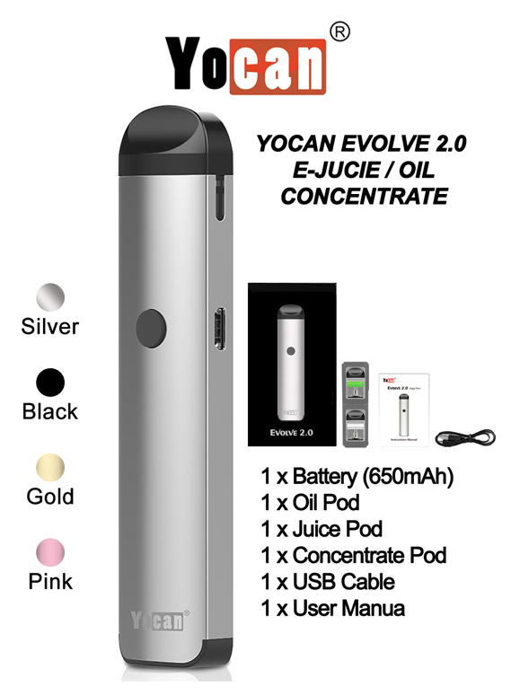 Yocan Evolve 2.0 E juice & oil Concentrate