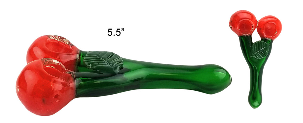 5.5 Inch Cherry Glass Hand Pipe