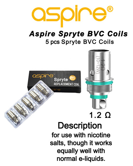 Aspire Spryte Bvc Coils 1.2 Ohm