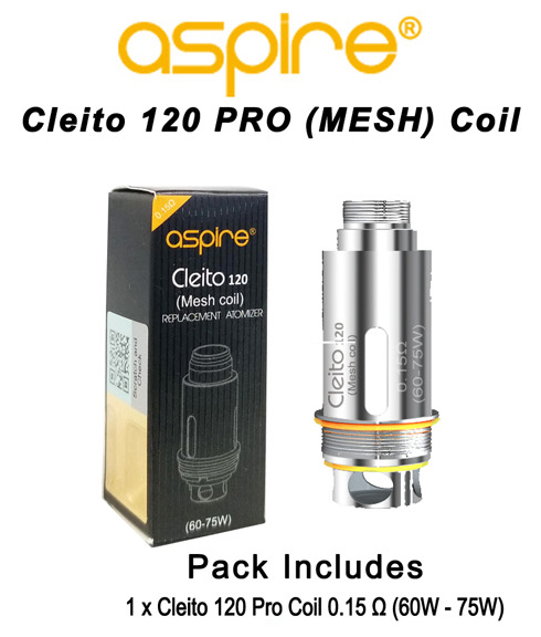 Cleito 120 Pro mesh Coil 0.12ohm & 60 75w