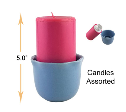 5 Inch Candles Assorted Hidden Safe