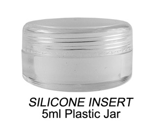 5ml Silicone Insert Plastic Jar