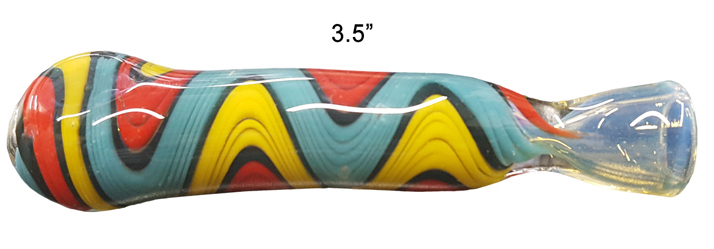 3.5 Inch Blue yellow red Chillum