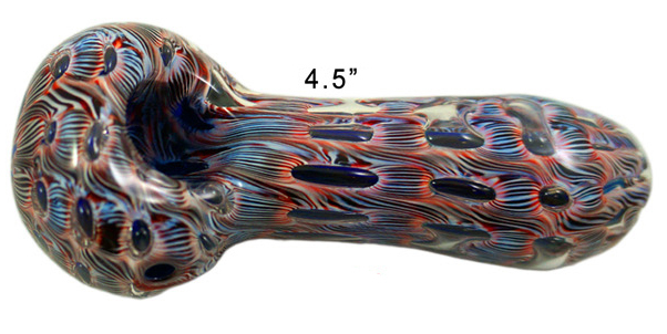 4.5 Blue red Hand Pipe