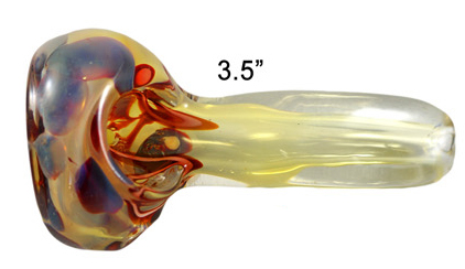 3.5 Inch Blue Lava Glass Hand Pipe